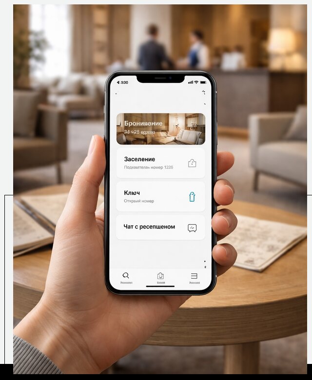 Мобильное приложение для гостей отеля в Щекине, управление сервисом